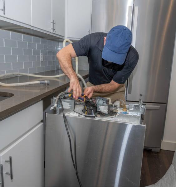 common signs that your dishwasher may need repair include unusual noises, leaking, or poor cleaning performance